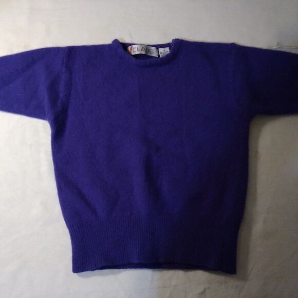 Vintage Chaus Wool Cropped Knit Sweater - Picture 1 of 10